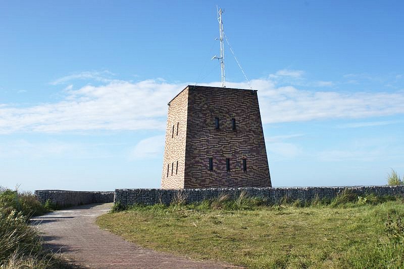 De luchtwachttoren aan het Zwarte Pad in Scheveningen