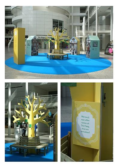 Overzichtsfoto van de Atriumtentoonstelling Den Haag