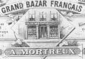 Etalage van Grand Bazar Français van A. Mortreux; Specialite d'Articles'De Paris'; articles de menage Prix Fixe